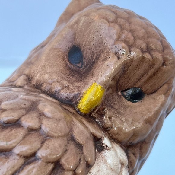 Vintage 1970's Cottagecore Handmade Ceramic Owl - Picture 3 of 14